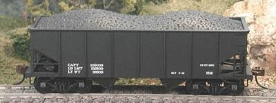 Bowser 56693 HO 55-Ton Gla 2-Bay Hopper Dimensional Data Only