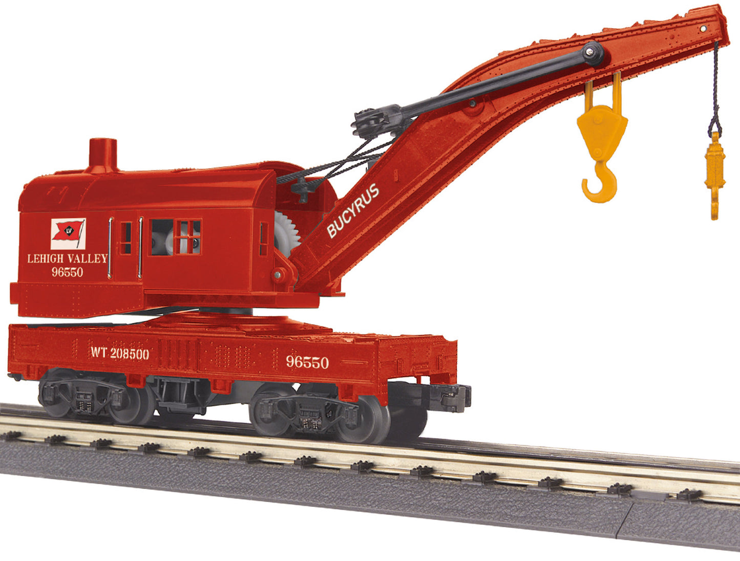 MTH 30-79437 O Lehigh Valley Crane Car #96550