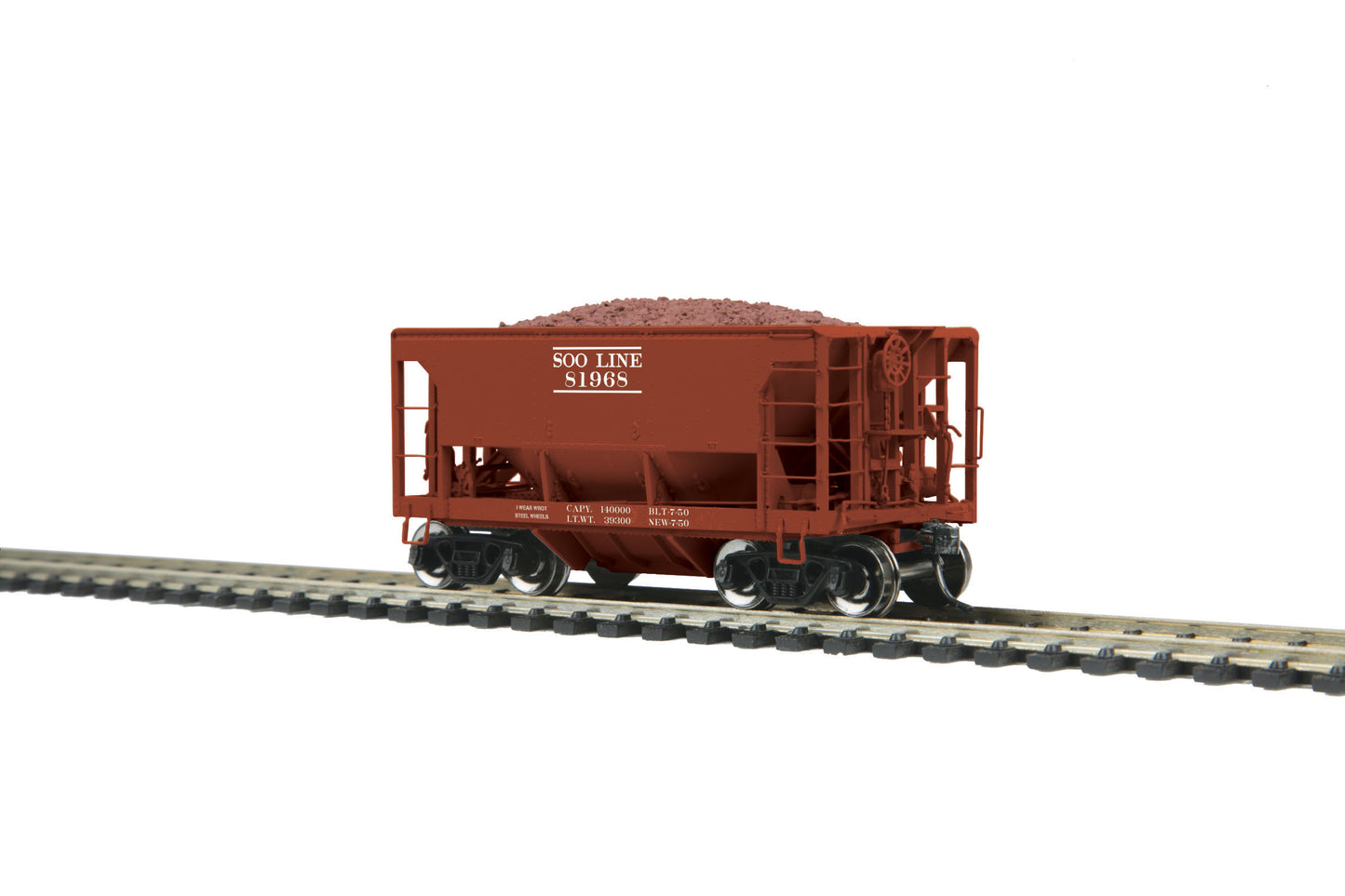 MTH 8097042 HO SOO Line 70-Ton Center Discharge Ore Car #81968