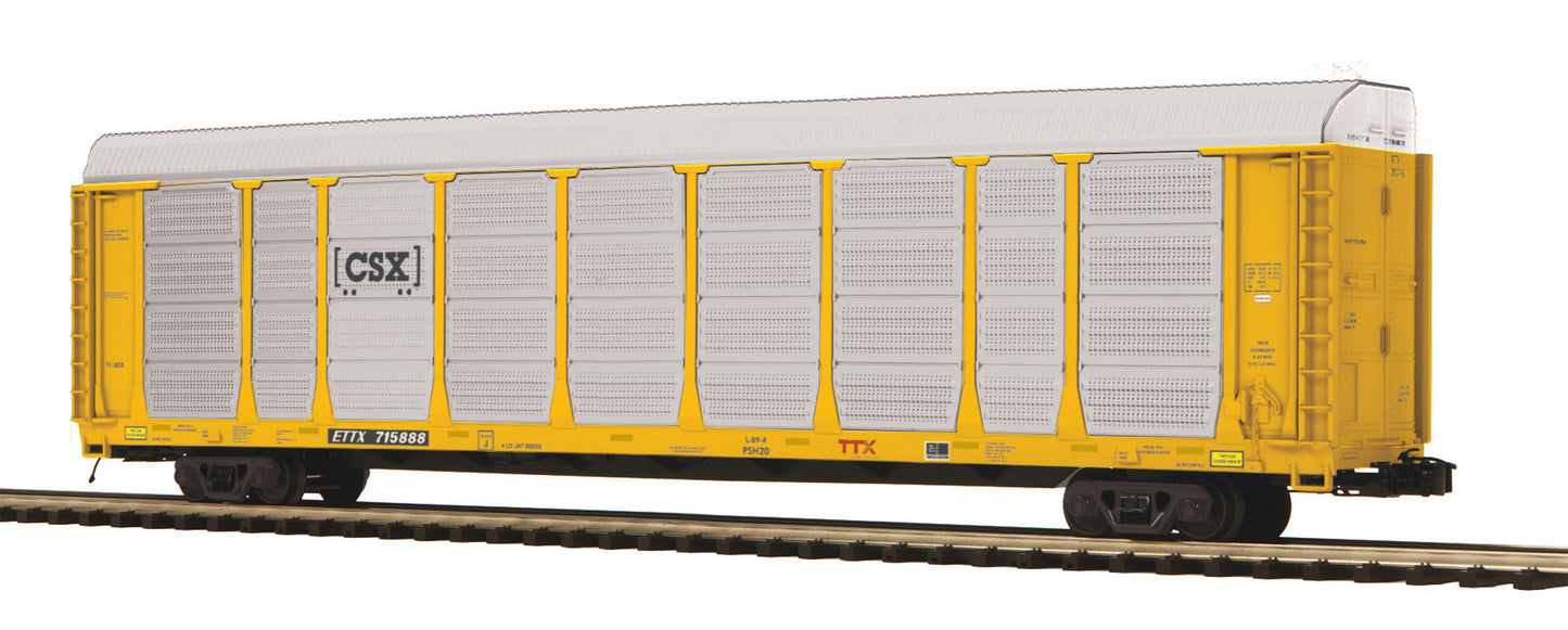 MTH 20-95134 O CSX Corrugated Auto Carrier #715888