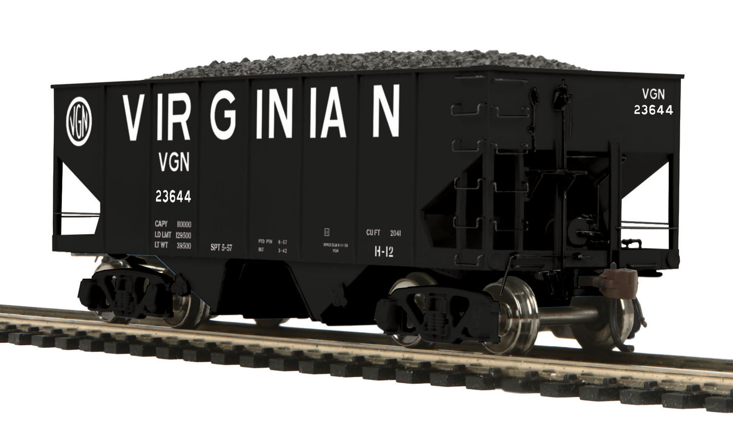 MTH 80-97069 HO USRA Virginian 55-Ton Steel Twin Hopper Car #23644