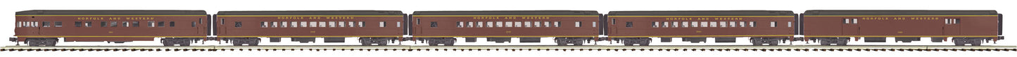 MTH 20-65260 O Norfolk & Western 70' Smooth Passenger (Set of 5)