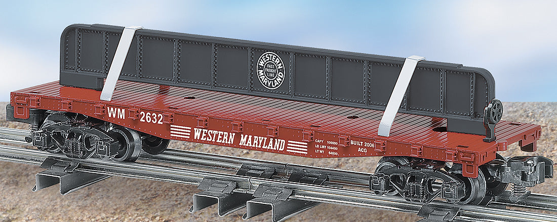 American Flyer 6-48544 S Scale Western Maryland Flatcar with Girder