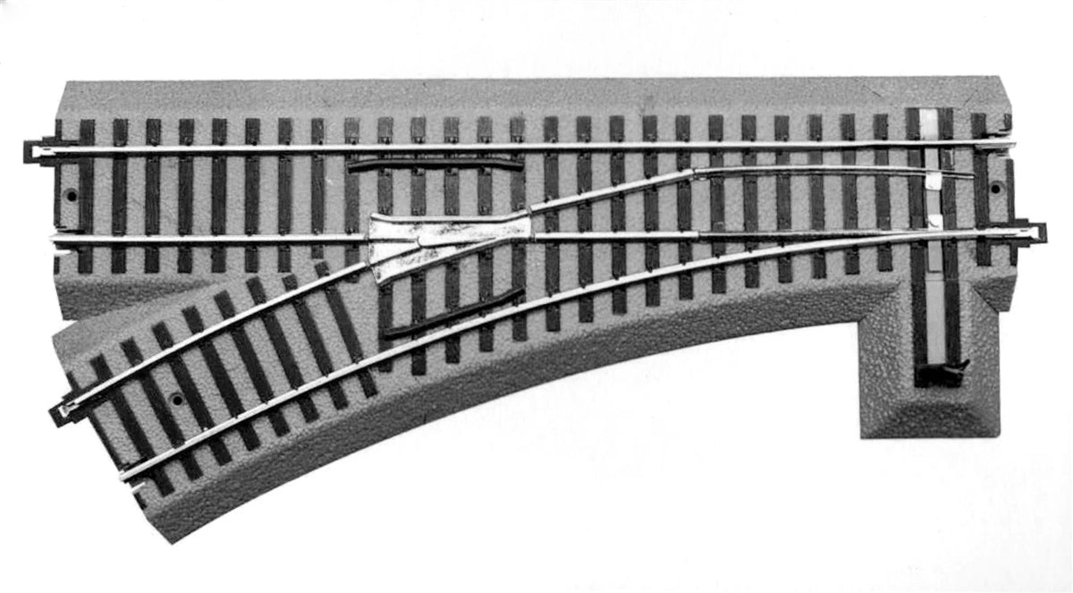 American Flyer 6-49868 S Scale Left Hand R-20 FasTrack Manual Switch Turnout