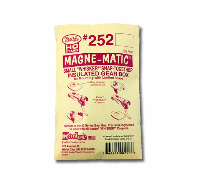 Kadee 252 HO Small Whisker Snap-Together Insulated Gear Box (Pair of 10)