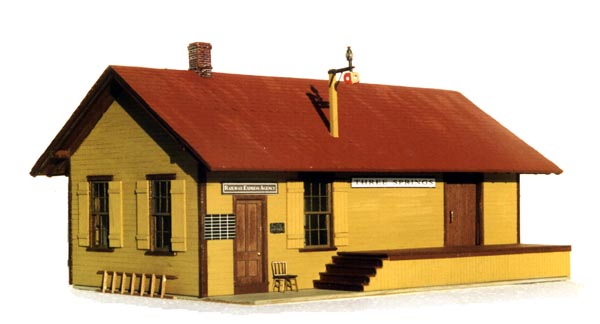 B.T.S. 17122 O Scale Three Springs Station Craftsman Building Kit
