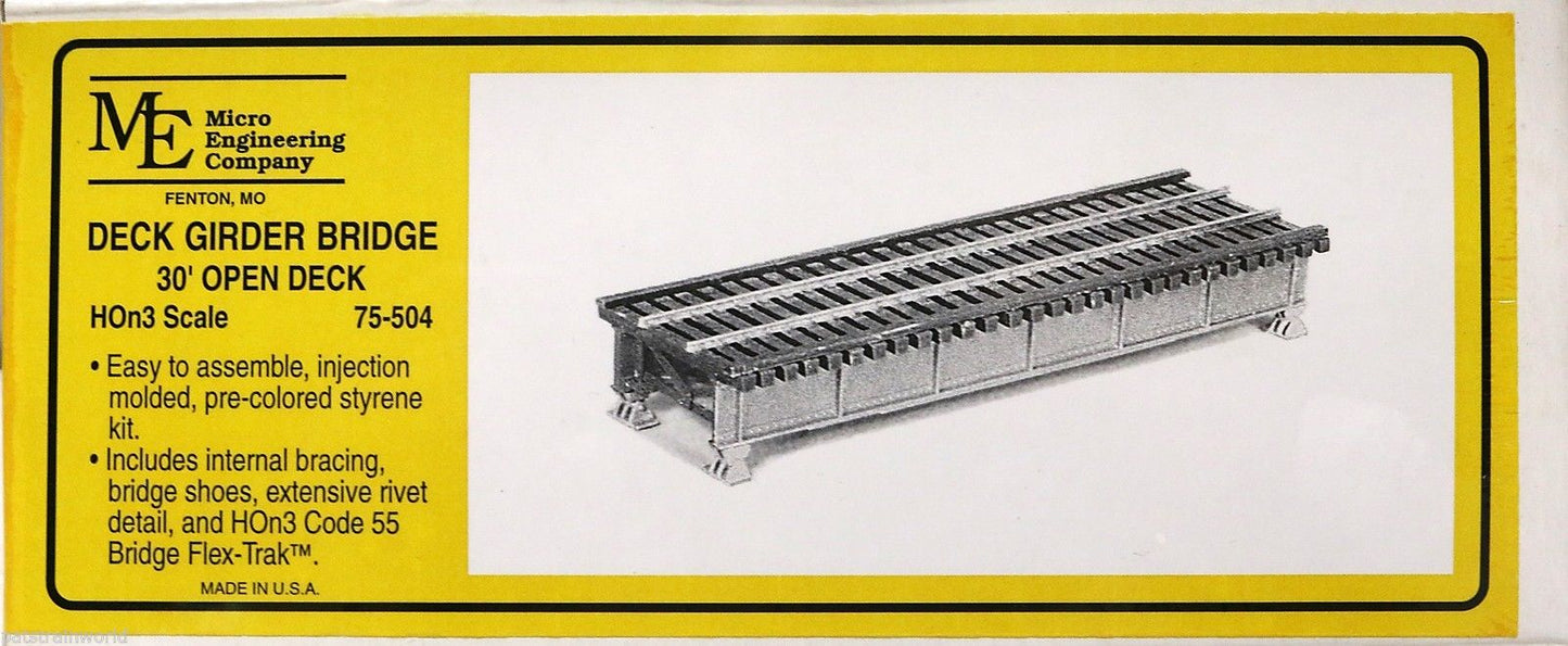 Micro Engineering 75-504 HOn3 30' Open Deck Girder Bridge Kit