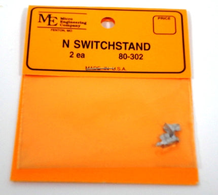 Micro Engineering 80-302 N Non-Operating White Metal Castings Switchstand