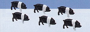 Life Like 1649 O Hog Figures (Set of 6)