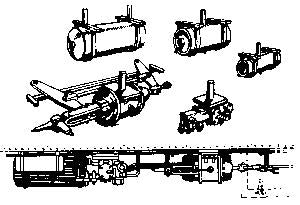 Cal Scale 190-300 HO Passenger Stander Steel "UC" Air Brake Set