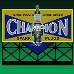 Miller Engineering 5071 HO/N Animated Neon Billboard Champion Sparkplug Large