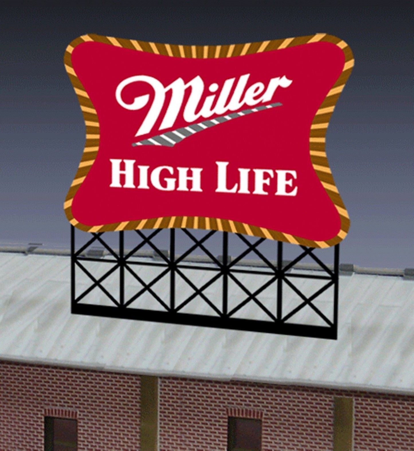 Miller Engineering 8062 N/HO Small Miller High Life Animated Neon Sign Kit