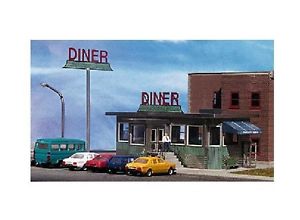 Miller Engineering 80100 HO Parkway Diner Brass Building Kit