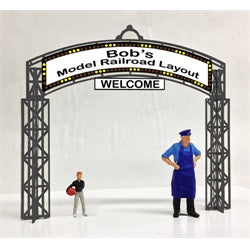Miller Engineering 88-0651 HO/O Bob's Model Railroad Animated Neon Sign Kit