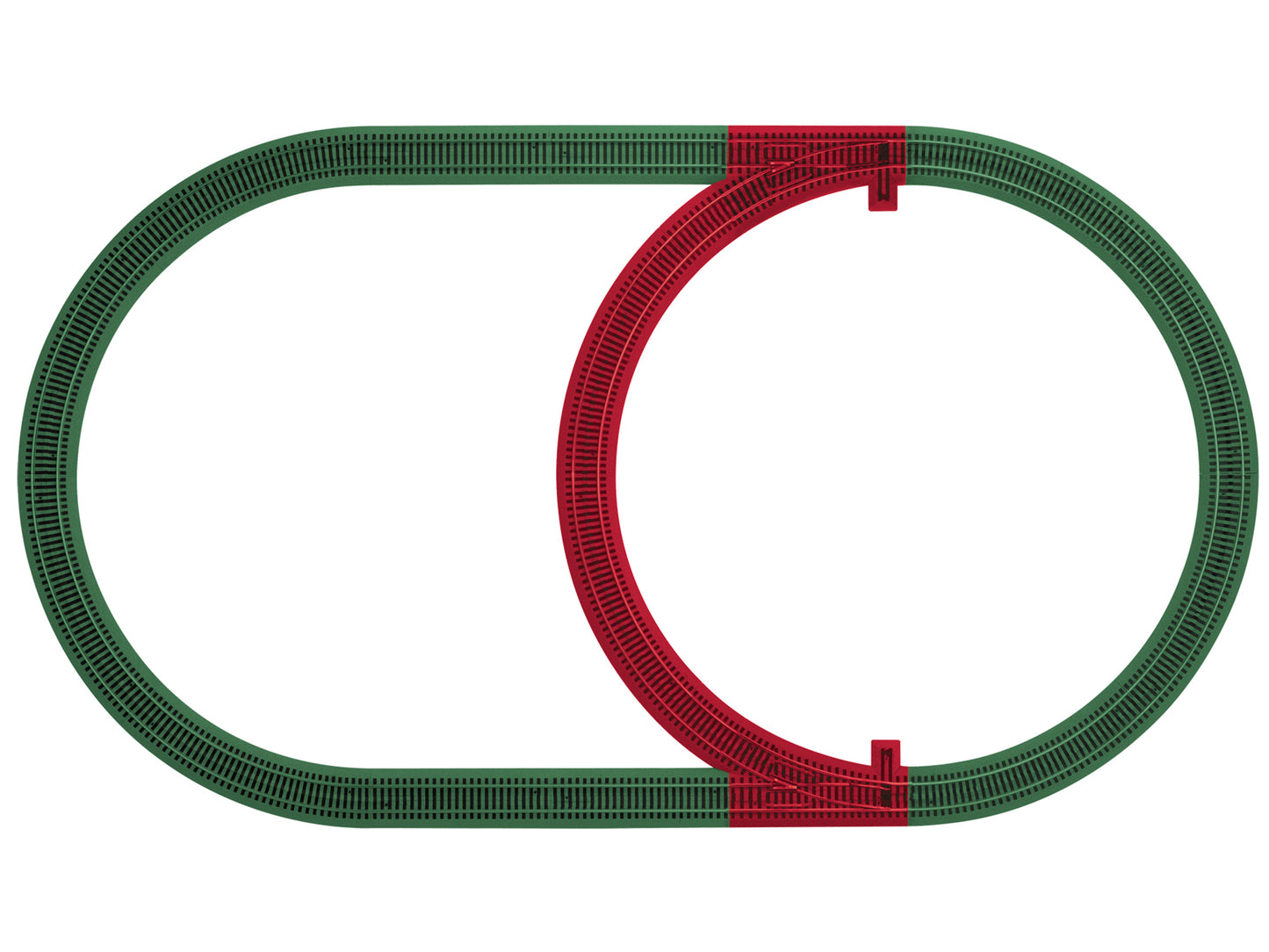 American Flyer 6-49890 S Gauge FasTrack Inner Passing Loop Track Pack