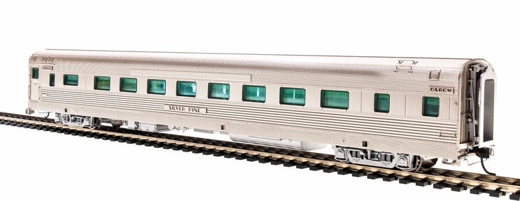 Broadway Limited 1557 HO Rio Grande Zephyr Budd Coach #1121 "Silver Pine