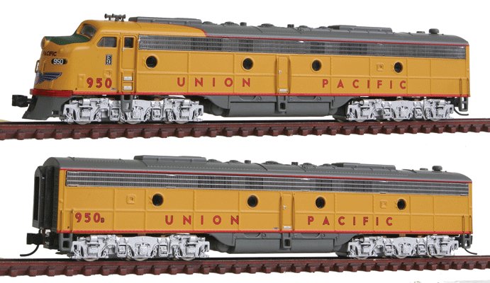 Broadway Limited 3056 N UP EMD E9A/Unpowered B Set #950, 950B w/Sd/DCC
