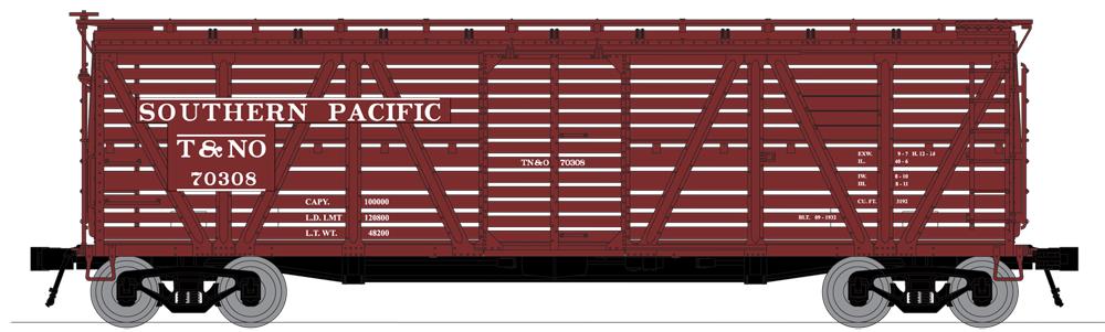 Broadway Limited 3355 N Southern Pacific PRR K7 Stock Car with Cattle Sounds