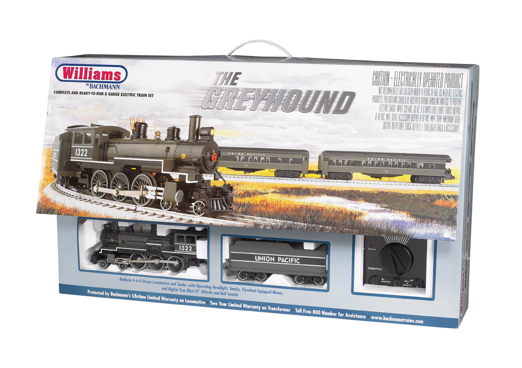 Williams 00325 Union Pacific The Greyhound O Gauge Steam Passenger Train Set