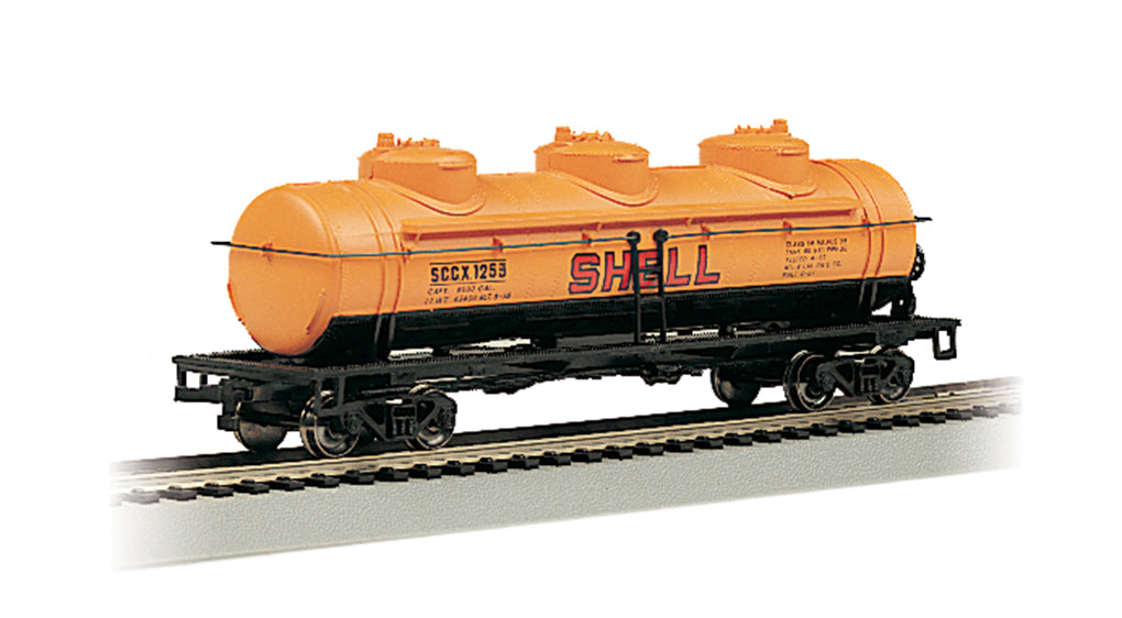 Bachmann 17101 HO Shell 40' Triple Dome Tank Car #1253