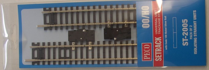Peco ST-2005 HO Isolating Straights