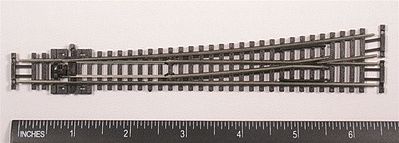 Peco SL-E389F N Scale Code 55 10º 36" Radius Left Hand Switch Turnout