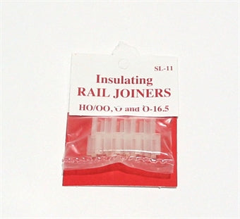 Peco SL-11 HO/OO/O and O-16.5 Code 100 Insulated Rail Joiners (Pack of 12)