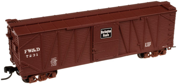 Atlas 50001249 N Chicago, Burlington & Quincy Single-Sheathed Wood Boxcar #7231