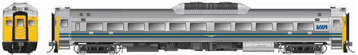 Rapido Trains 16001 HO Via Rail Canada Budd RDC-1 Phase 1C (Rebuild) #6109