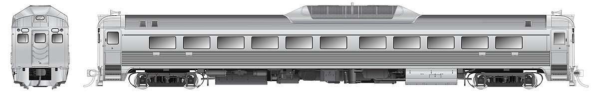Rapido Trains 16500C HO Painted, Unlettered Budd RDC-1 Phase 2 Diesel Loco