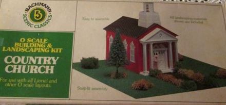 Bachmann 1984 O Plasticville Country Church Classic Building Kit