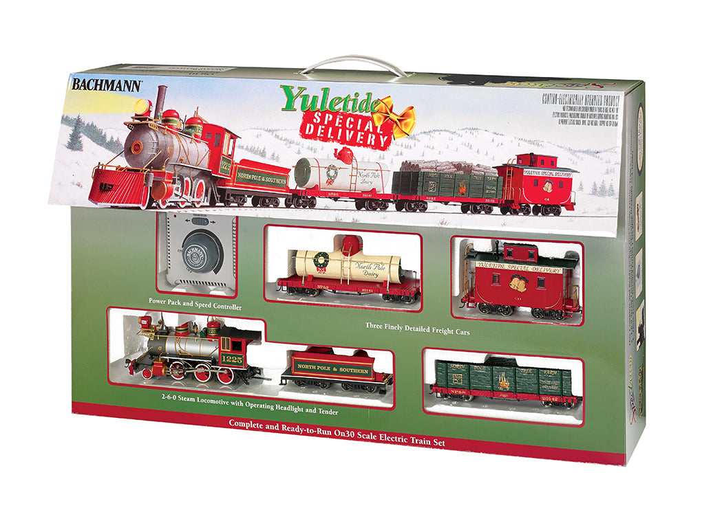 North Pole Express Bachmann Holiday Special Train And Trolley Set