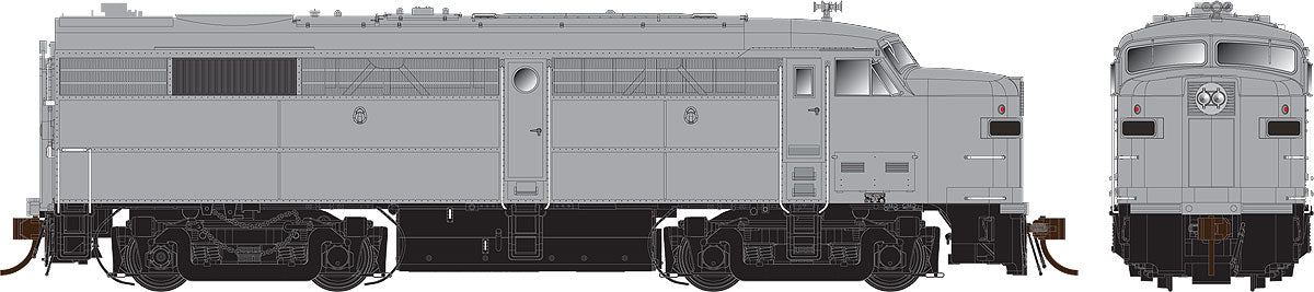 Rapido Trains 21053 HO Undecorated ALCO/MLW FPA-2 Diesel Locomotive Standard DC