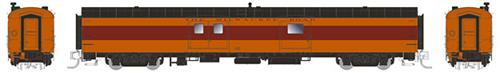 Rapido Trains 506033 N Milwaukee Road 73' Smooth Side Baggage-Express #1334