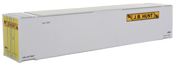 Walthers 949-8455 HO J.B. Hunt Transport 48' Smooth Side Container