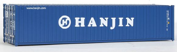 Walthers 949-8158 HO Assembled Hanjin 40' Corrugated Container