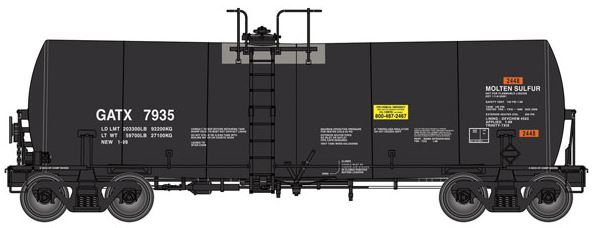 Walthers 920-100041 HO GATX 40' Trinity Tank Car #7935