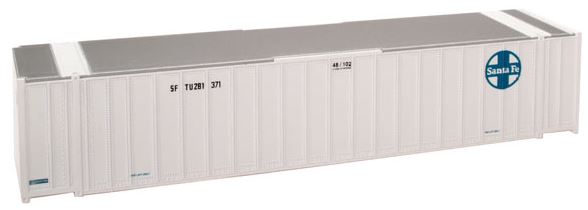 Walthers 949-8456 HO Santa Fe 48' Ribbed Side Container