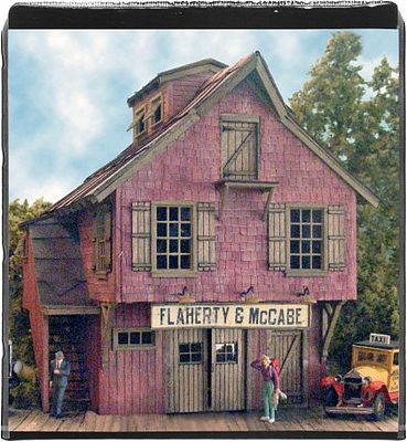 Bar Mills 1340 HO Cundy Village Flaherty & McCabe's Laser-Cut Wood Kit