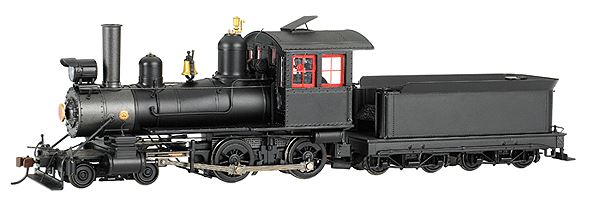 Bachmann 28304 On30 Painted & Unlettered 4-4-0 American Steel Cab