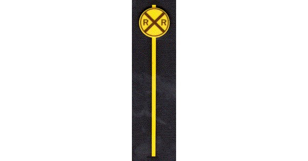 Tichy 2061 O Railroad Crossing Warning Signs (Set of 8)