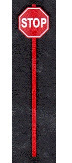 Tichy 2070 O Scale Modern (Post 1954) Red Stop Signs (Pack of 8)