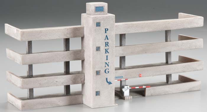 Bachmann 35003 HO 4-Story Parking Garage Front Thin Profile Built-Up Building