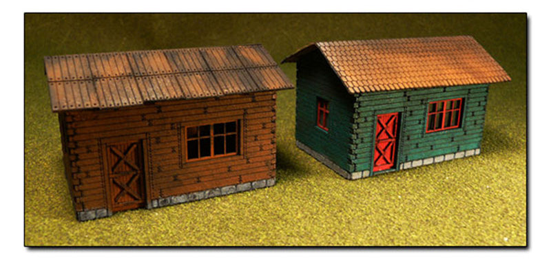 Bachmann 39101 HO Cottage Laser-Cut Kit (Pack of 2)