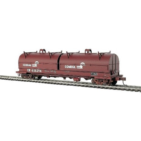 Walthers 3823 HO Conrail Gold Line(TM) Evans 100-Ton 55' Cushion Coil Cars