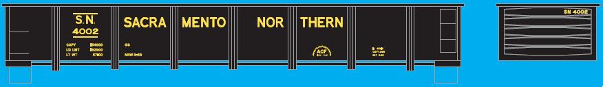 Trainworx Inc 262215 N Sacremento Northern Steel Gondola #4012