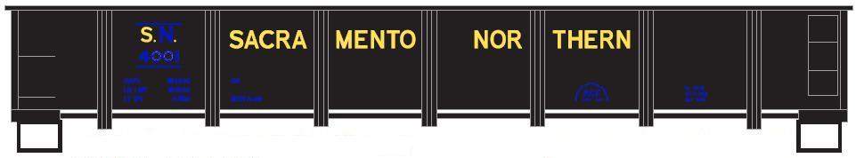 Trainworx Inc 262218 N Sacremento Northern Steel Gondola #4017