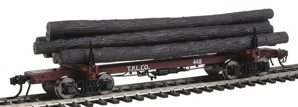 Rivarossi HR6315 HO Pacific Lumber Co. 38' Skeleton Log Car (Set of 2)