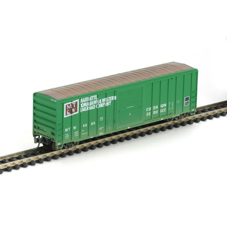 Athearn 11215 N Weathered Marinette Tomahawk & Western 50' FMC Boxcar #4086