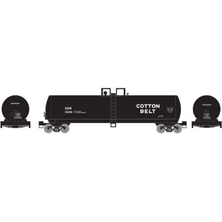 Athearn 12215 N SSW Cotton Belt PTLX 20,900-Gallon Tank #55008